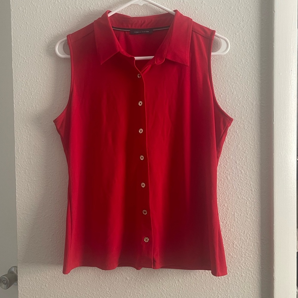 Tommy Hilfiger Vibrant Red Top